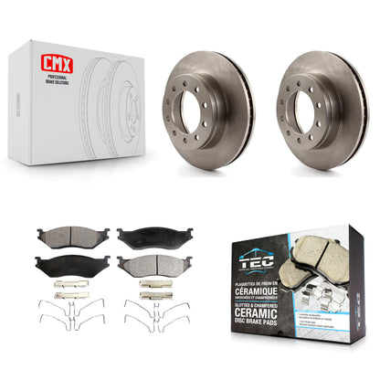 [Avant] Kit de Disque et plaquette (céramique) de frein pour Ford F-450 Super Duty F-550 International CF500 CF600 K8T-100139