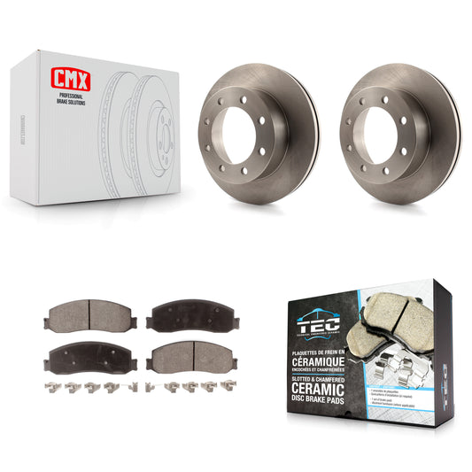 [Avant] Kit de Disque et plaquette (céramique) de frein pour 2011 Ford F-350 Super Duty 4WD avec Dual Rear Wheels K8T-100146
