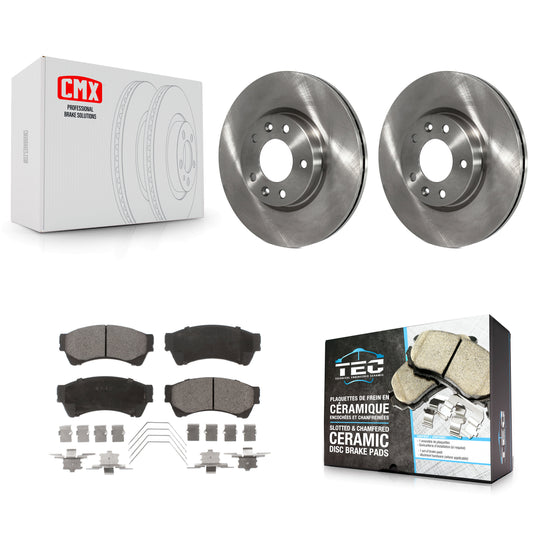 [Avant] Kit de Disque et plaquette (céramique) de frein pour Ford Fusion Mazda 6 Lincoln MKZ Mercury Milan Zephyr K8T-100148