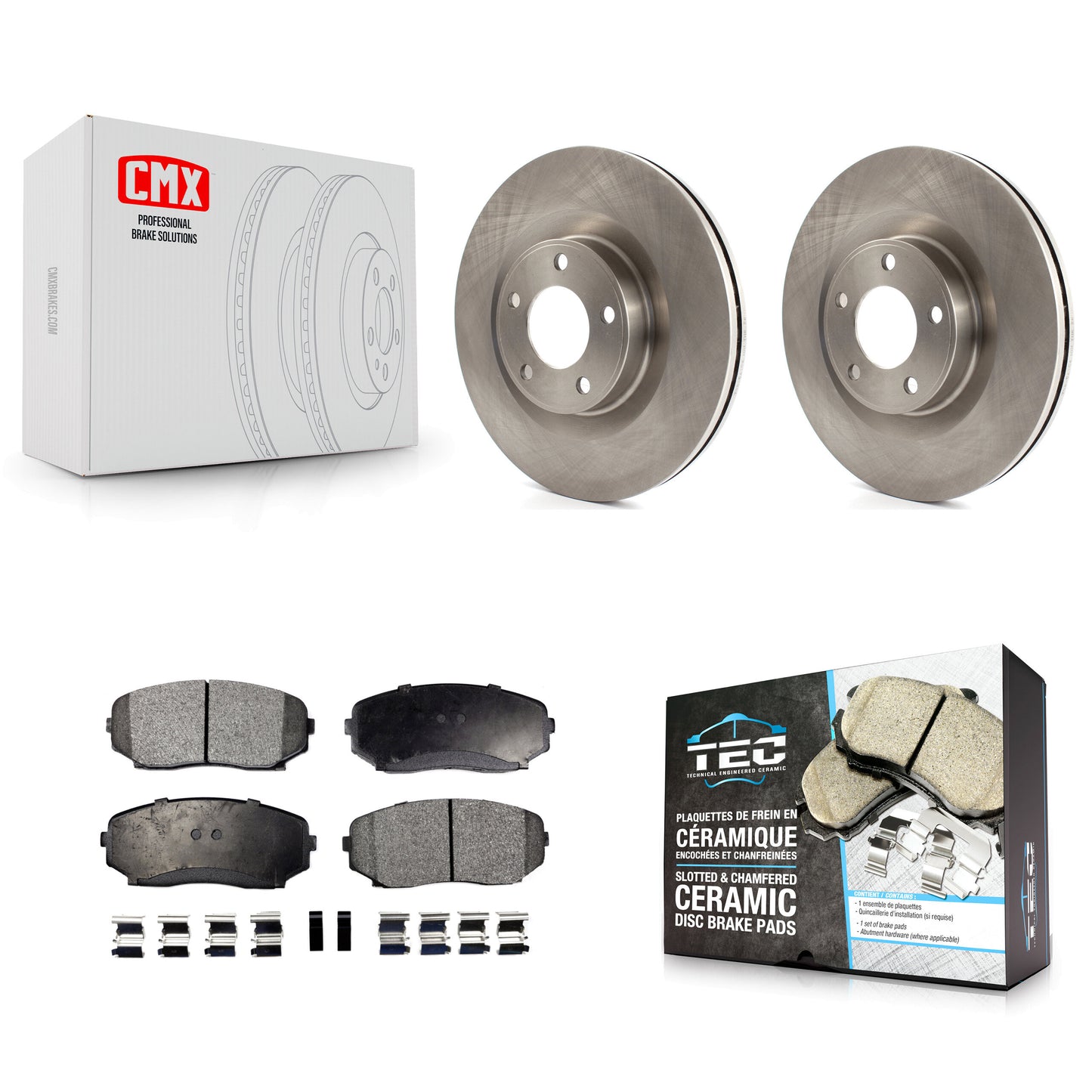 [Avant] Kit de Disque et plaquette (céramique) de frein pour Ford Edge Lincoln MKX K8T-100153
