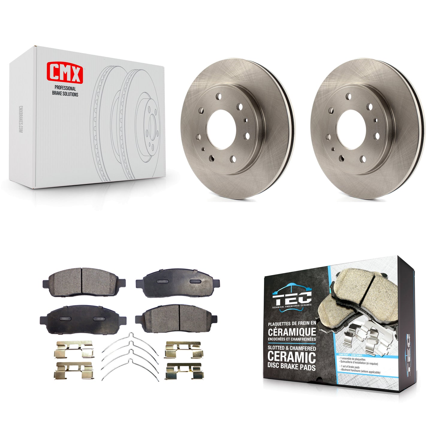 [Avant] Kit de Disque et plaquette (céramique) de frein pour 2009 Ford F-150 avec 7 Lug Wheels K8T-100159