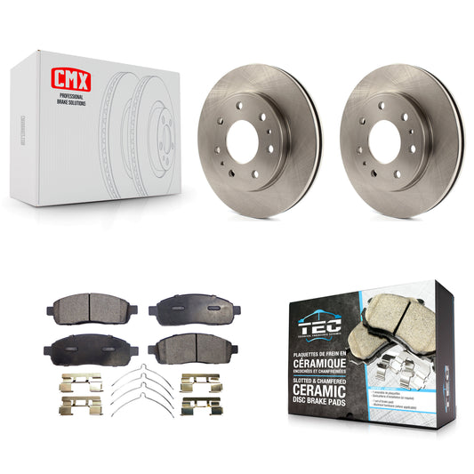 [Avant] Kit de Disque et plaquette (céramique) de frein pour 2009 Ford F-150 avec 7 Lug Wheels K8T-100159