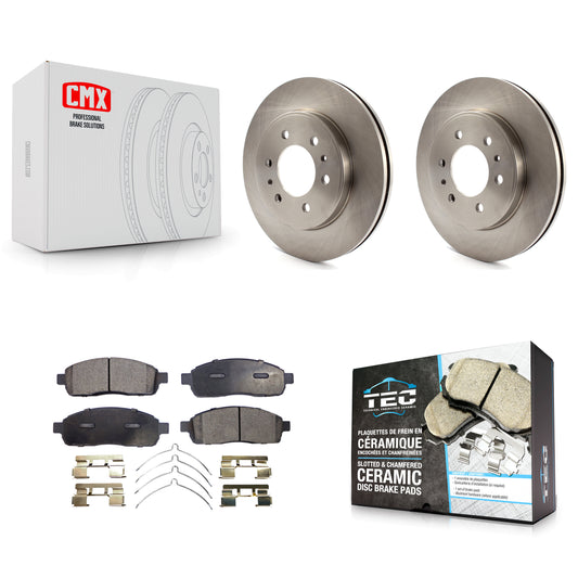[Avant] Kit de Disque et plaquette (céramique) de frein pour 2009 Ford F-150 avec 6 Lug Wheels K8T-100160