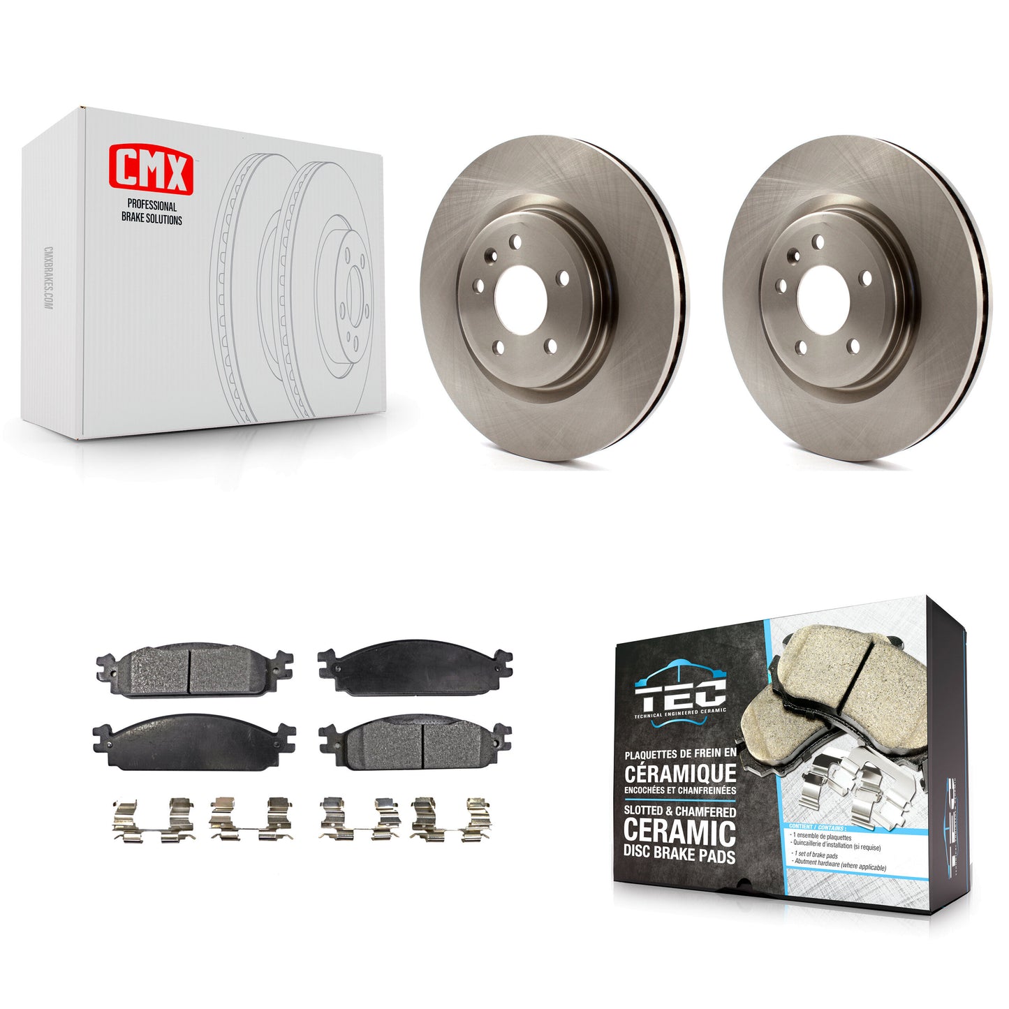 [Avant] Kit de Disque et plaquette (céramique) de frein pour 2009-2010 Lincoln MKS K8T-100162