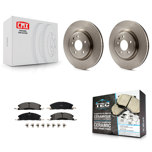 [Avant] Kit de Disque et plaquette (céramique) de frein pour 2013 Ford Explorer Sport avec Heavy Duty Brakes K8T-100164