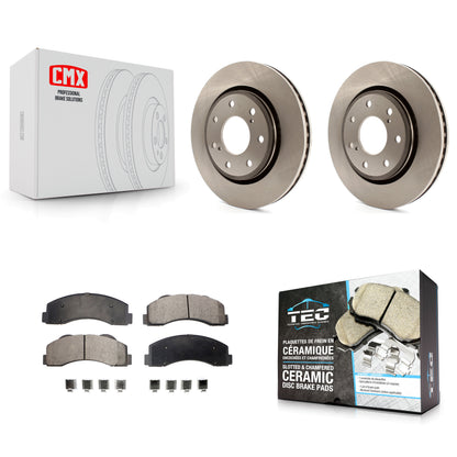 [Avant] Kit de Disque et plaquette (céramique) de frein pour 2010-2014 Ford F-150 avec 7 Lug Wheels K8T-100166