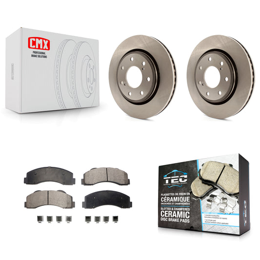 [Avant] Kit de Disque et plaquette (céramique) de frein pour 2010-2014 Ford F-150 avec 7 Lug Wheels K8T-100166