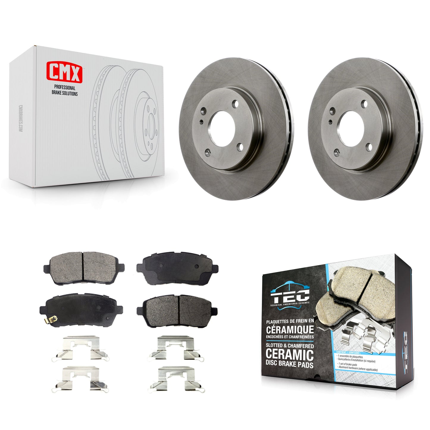 [Avant] Kit de Disque et plaquette (céramique) de frein pour Ford Fiesta K8T-100168