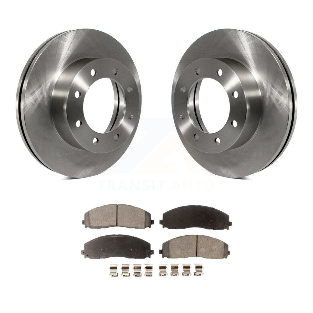 [Avant] Kit de Disque et plaquette (céramique) de frein pour Ford F-250 Super Duty F-350 F-450 K8T-100173 par Transit Auto
