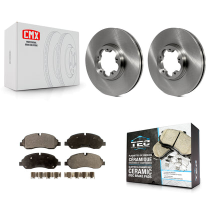 [Avant] Kit de Disque et plaquette (céramique) de frein pour 2015-2021 Ford Transit-250 Transit-350 Transit-150 avec 5 Lug Wheels K8T-100174