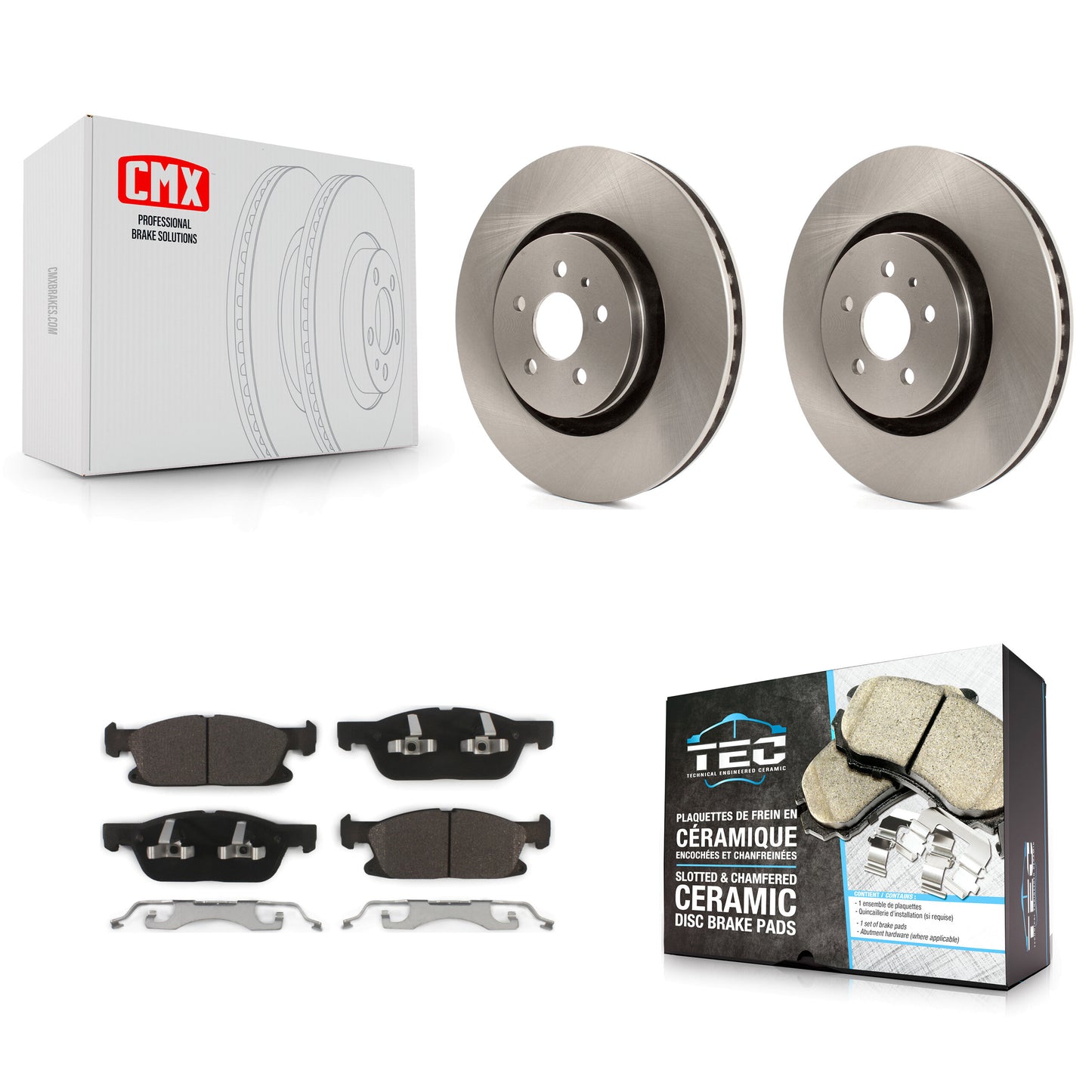 [Avant] Kit de Disque et plaquette (céramique) de frein pour Ford Edge Lincoln MKX Nautilus K8T-100179