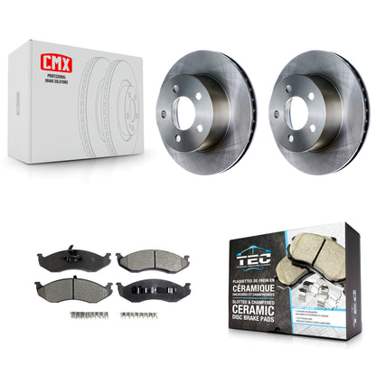 [Avant] Kit de Disque et plaquette (céramique) de frein pour Jeep Wrangler Cherokee Grand Comanche Wagoneer TJ K8T-100180