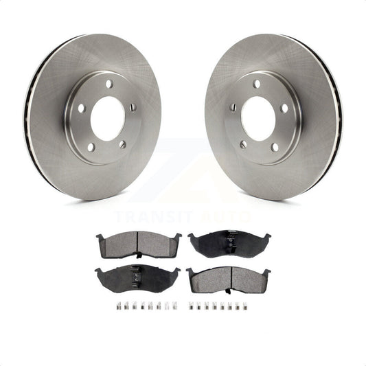 [Avant] Kit de Disque et plaquette (céramique) de frein pour 1996 Dodge Grand Caravan Plymouth Chrysler Town & Country Voyager avec 15" Factory Wheels or 16" K8T-100182 par Transit Auto