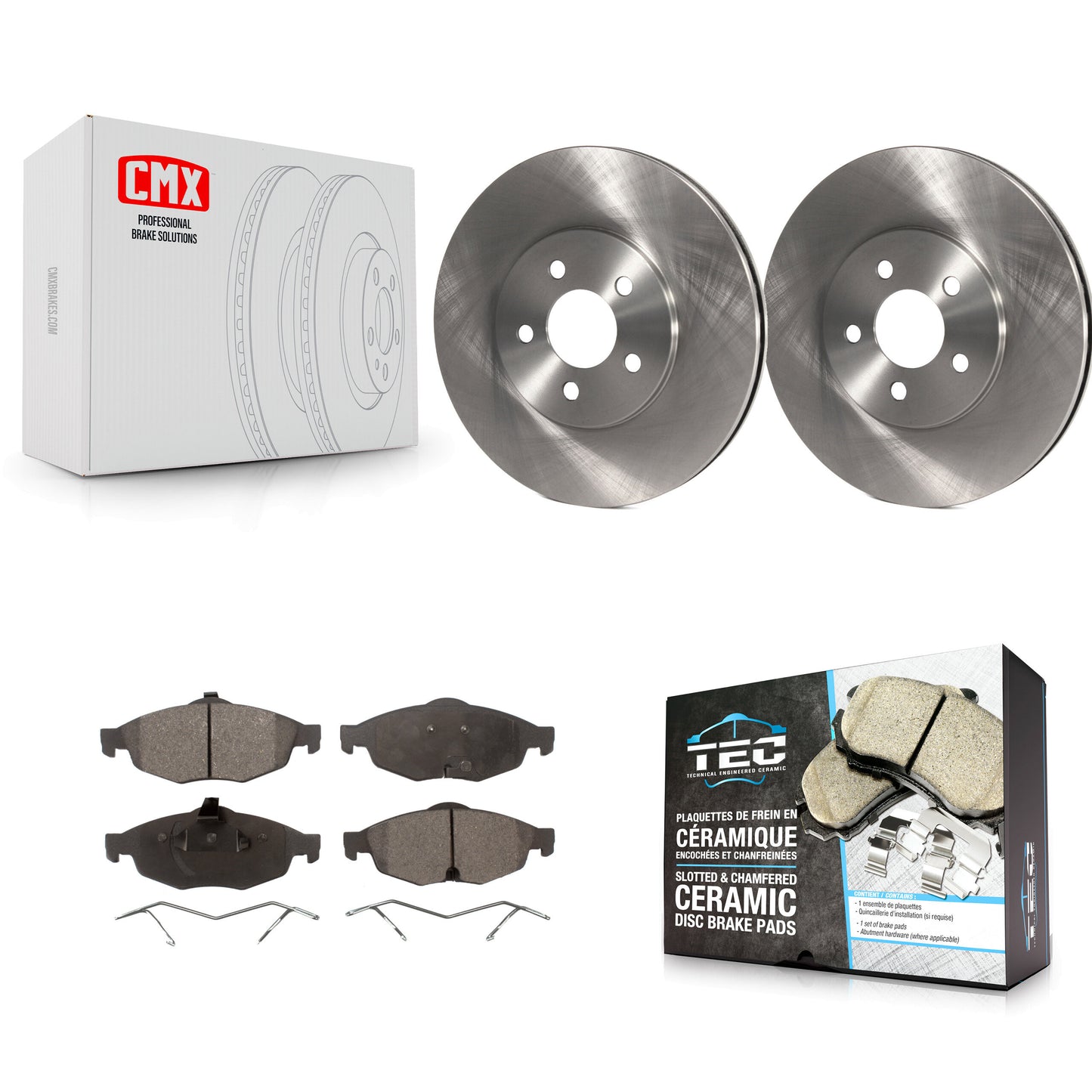 [Avant] Kit de Disque et plaquette (céramique) de frein pour Chrysler Sebring Dodge Stratus K8T-100189