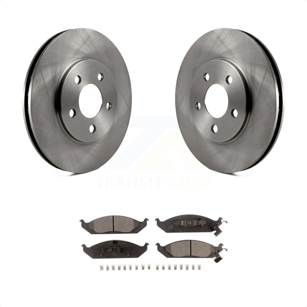 [Avant] Kit de Disque et plaquette (céramique) de frein pour Chrysler Sebring Dodge Stratus Cirrus Plymouth Breeze K8T-100190 par Transit Auto