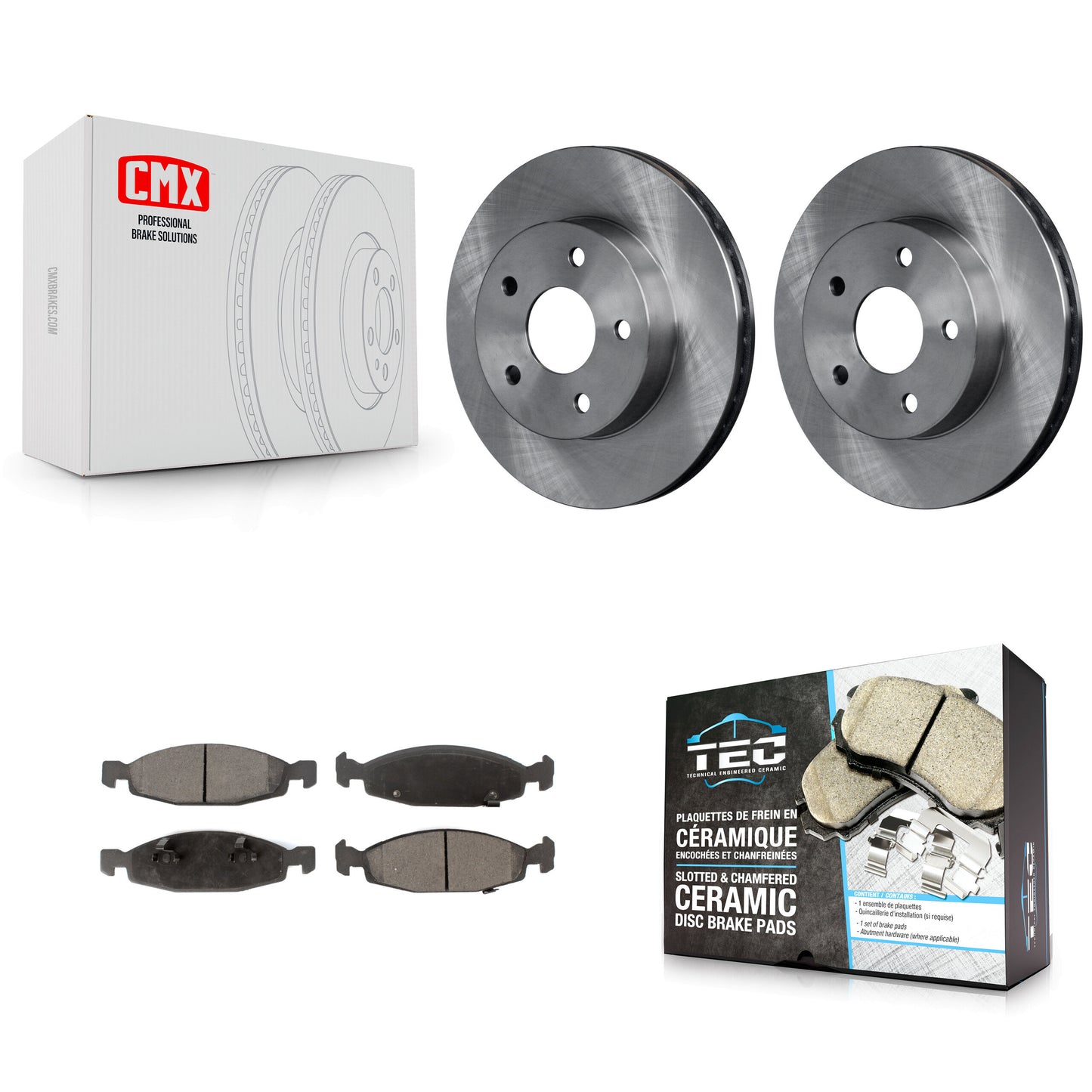 [Avant] Kit de Disque et plaquette (céramique) de frein pour 1999-2002 Jeep Grand Cherokee avec Teves & ATE Caliper K8T-100196