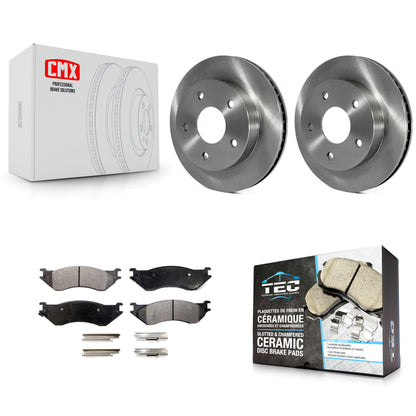 [Avant] Kit de Disque et plaquette (céramique) de frein pour 2000-2001 Dodge Ram 1500 RWD K8T-100200
