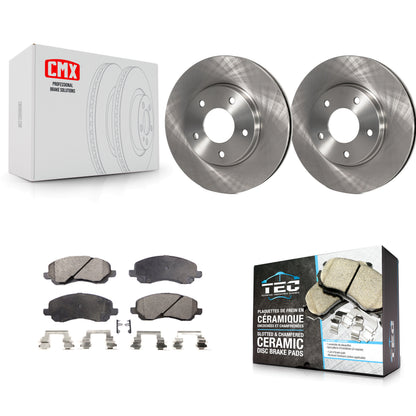 [Avant] Kit de Disque et plaquette (céramique) de frein pour Mitsubishi Chrysler Sebring Dodge Stratus Galant Eclipse Lancer Outlander K8T-100203