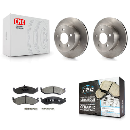 [Avant] Kit de Disque et plaquette (céramique) de frein pour Jeep Wrangler Cherokee Grand Wagoneer TJ K8T-100204
