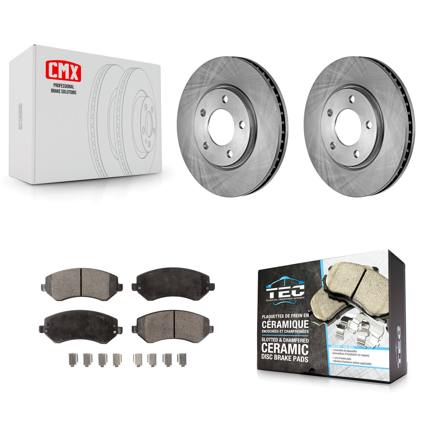 [Avant] Kit de Disque et plaquette (céramique) de frein pour Dodge Grand Caravan Chrysler Voyager K8T-100210