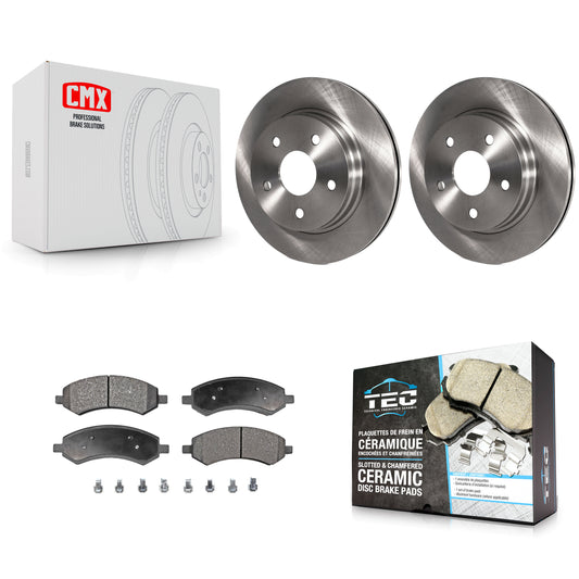 [Avant] Kit de Disque et plaquette (céramique) de frein pour Ram 1500 Dodge Classic Durango Chrysler Aspen K8T-100212