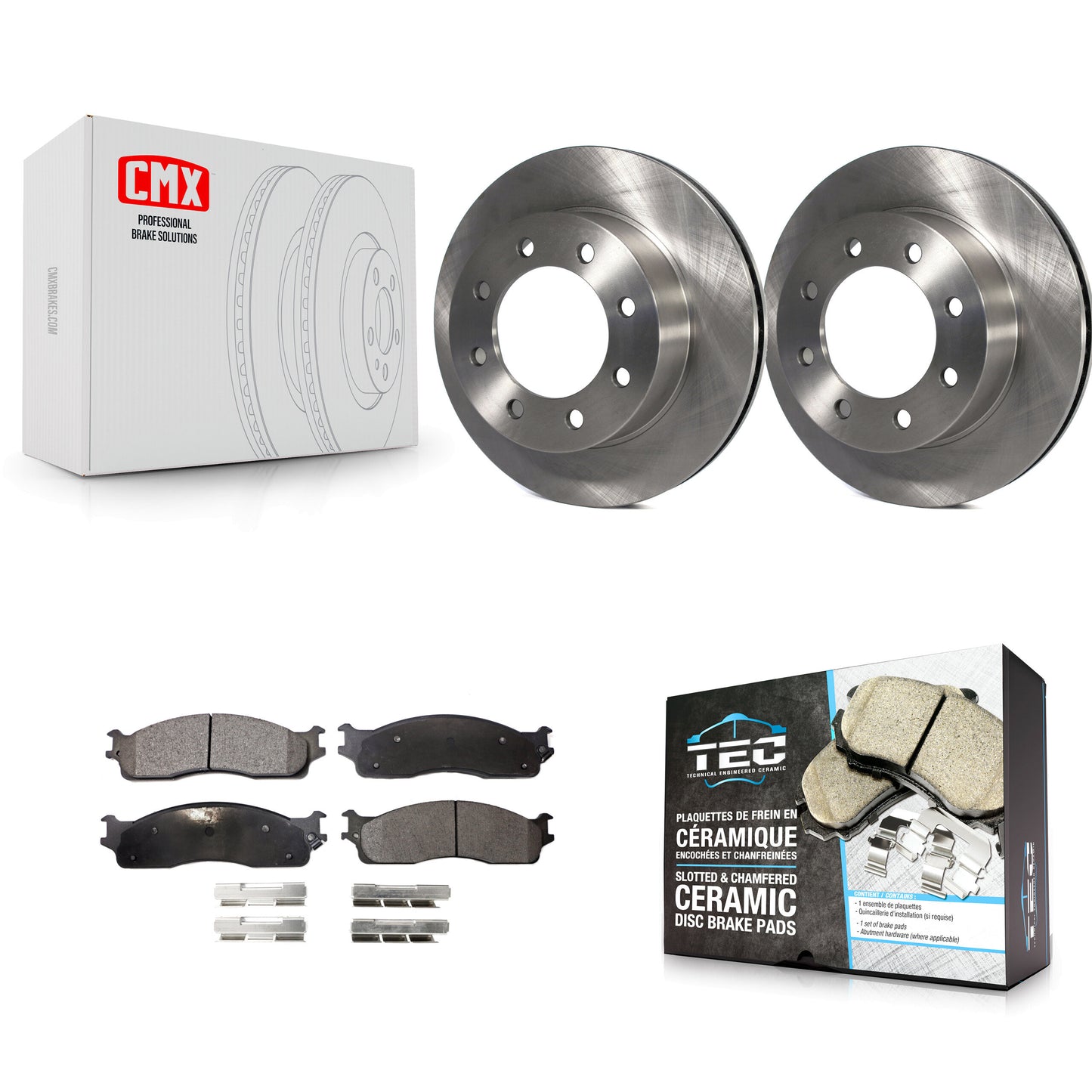[Avant] Kit de Disque et plaquette (céramique) de frein pour Dodge Ram 2500 1500 3500 K8T-100216