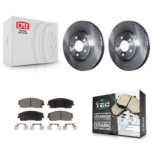 [Avant] Kit de Disque et plaquette (céramique) de frein pour Dodge Charger Chrysler 300 Challenger Magnum K8T-100219