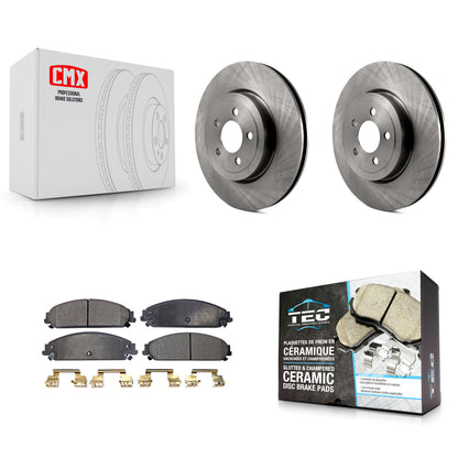 [Avant] Kit de Disque et plaquette (céramique) de frein pour Dodge Charger Chrysler 300 Challenger Magnum K8T-100221