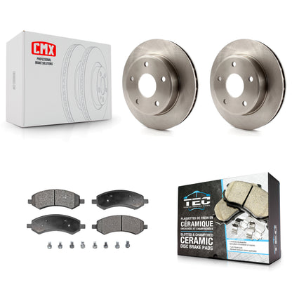 [Avant] Kit de Disque et plaquette (céramique) de frein pour Dakota Dodge Mitsubishi Raider Ram K8T-100222