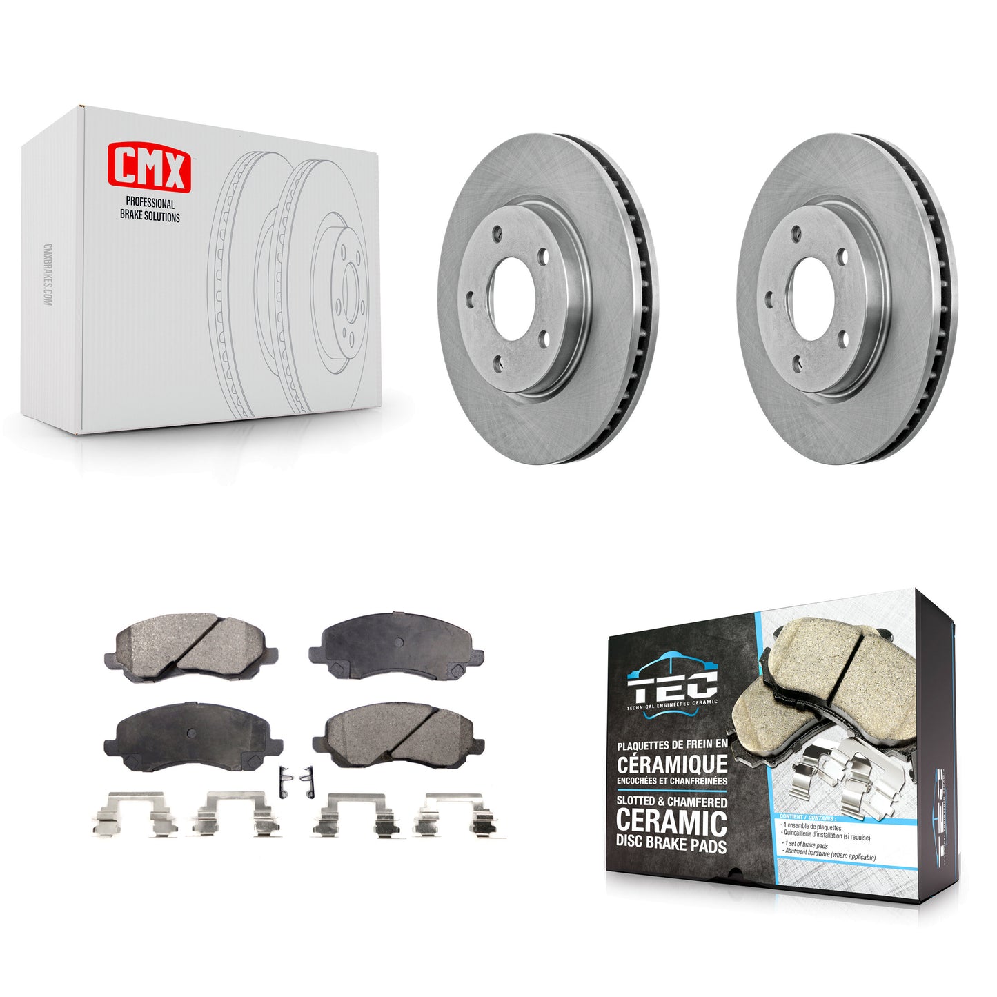 [Avant] Kit de Disque et plaquette (céramique) de frein pour Dodge Caliber Mitsubishi Lancer K8T-100227