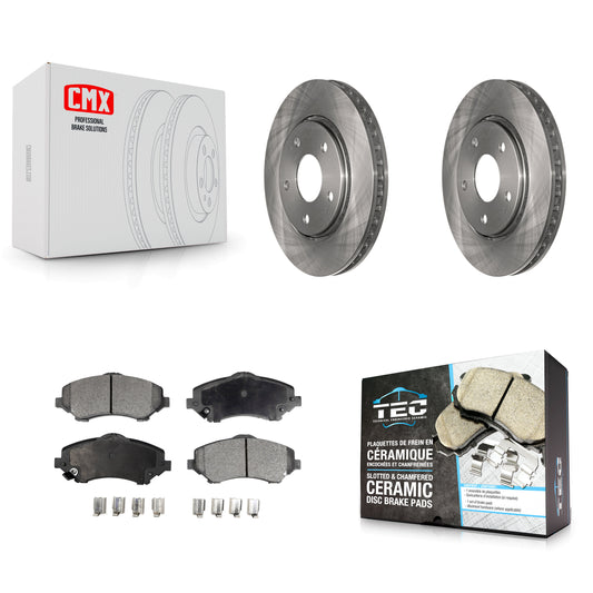 [Avant] Kit de Disque et plaquette (céramique) de frein pour Dodge Grand Caravan Chrysler Town & Country Journey Volkswagen Routan Ram C/V K8T-100232