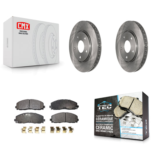[Avant] Kit de Disque et plaquette (céramique) de frein pour 2017-2018 Dodge Grand Caravan avec Single Piston Caliper K8T-100233