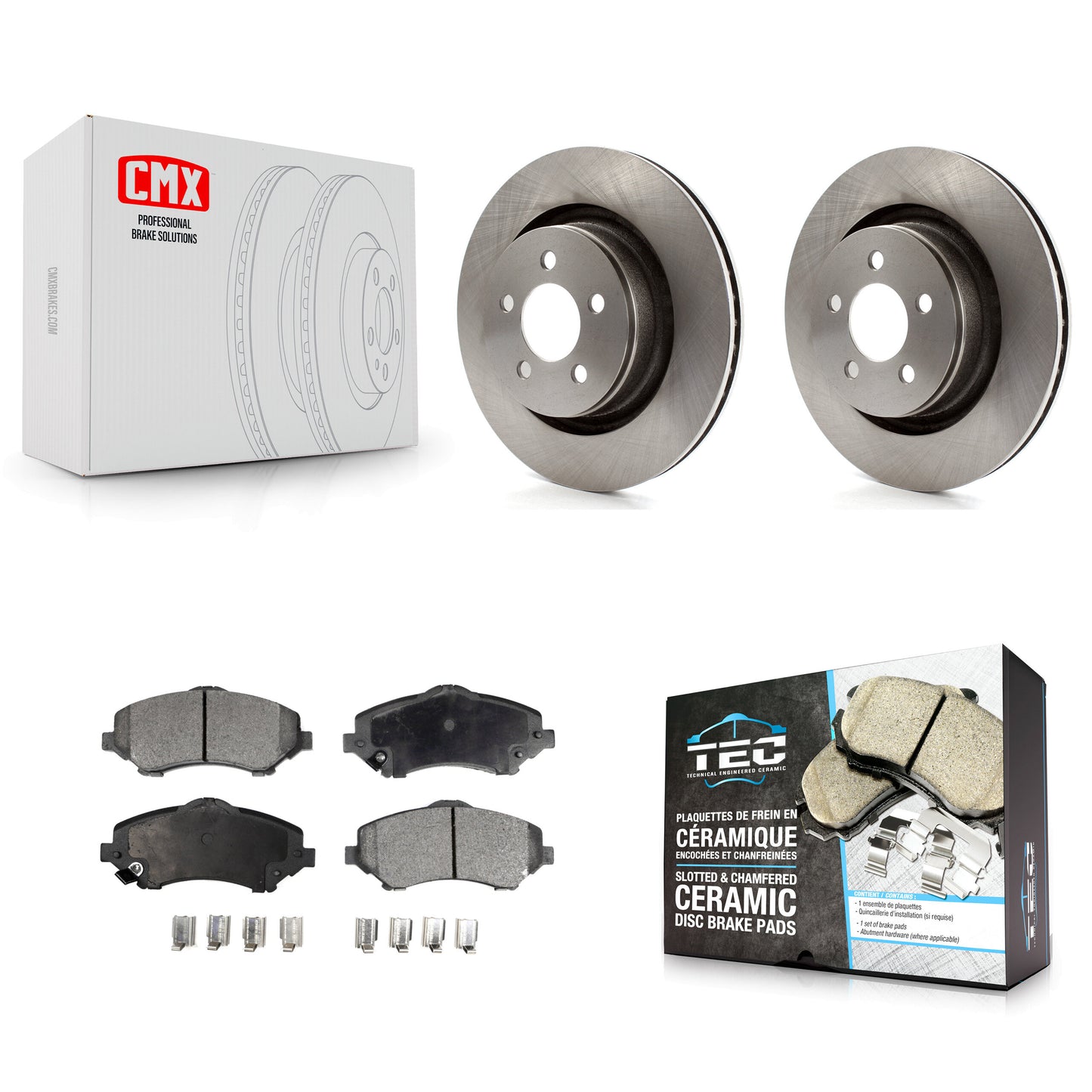 [Avant] Kit de Disque et plaquette (céramique) de frein pour Jeep Liberty Dodge Nitro avec 332mm Diameter Rotor K8T-100234