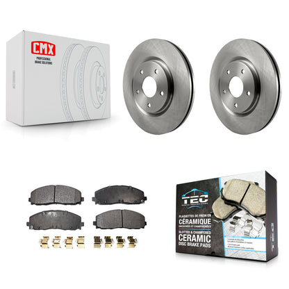 [Avant] Kit de Disque et plaquette (céramique) de frein pour Dodge Grand Caravan Chrysler Journey Town & Country Pacifica Ram C/V Volkswagen Routan Voyager K8T-100243