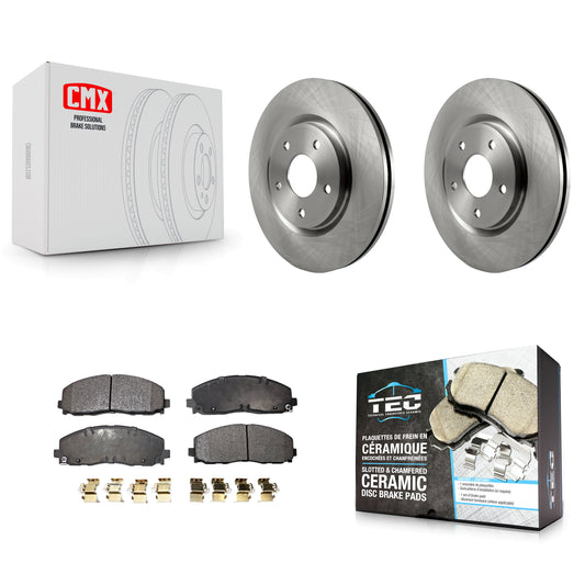 [Avant] Kit de Disque et plaquette (céramique) de frein pour Dodge Grand Caravan Chrysler Journey Town & Country Pacifica Ram C/V Volkswagen Routan Voyager K8T-100243