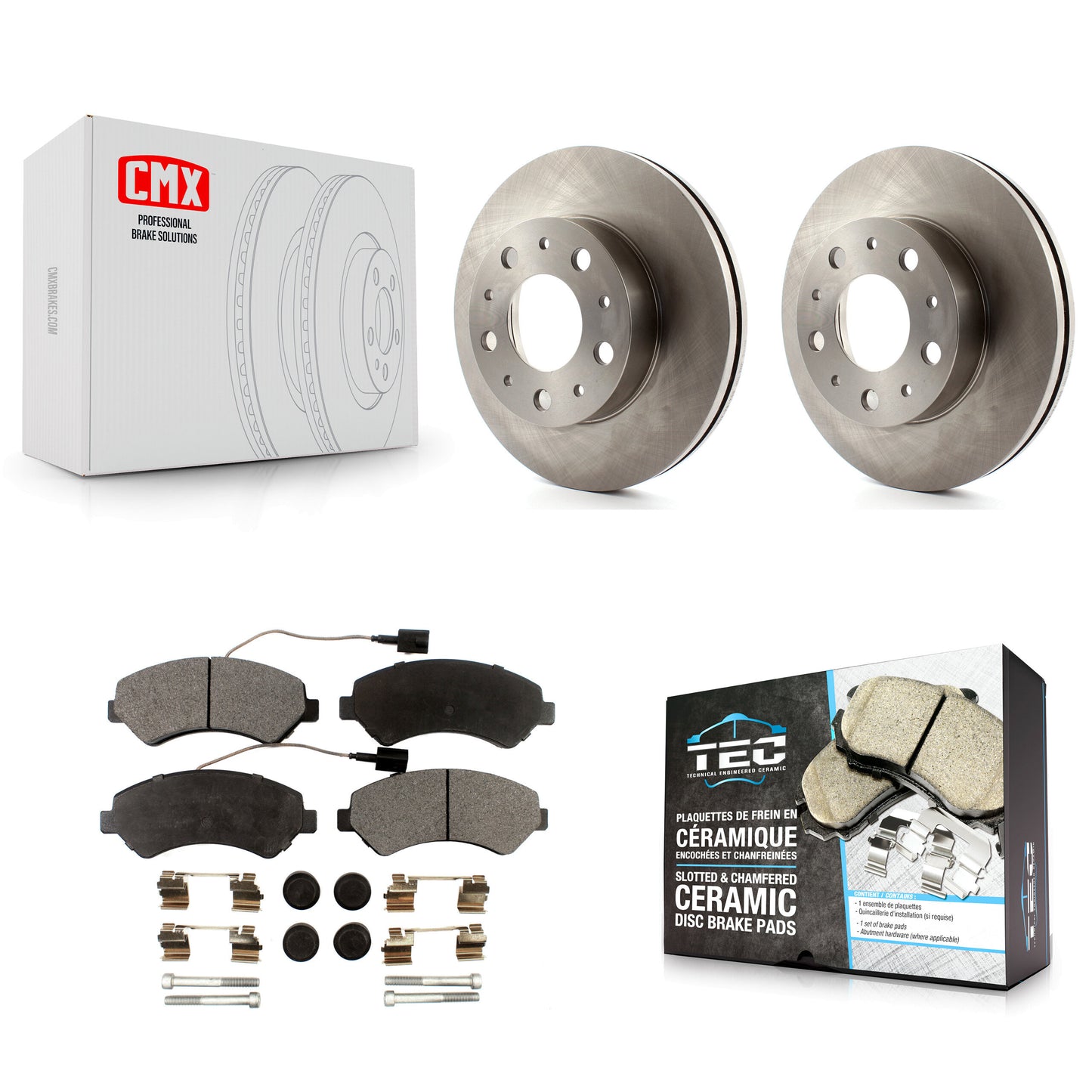 [Avant] Kit de Disque et plaquette (céramique) de frein pour Ram ProMaster 1500 2500 3500 K8T-100245