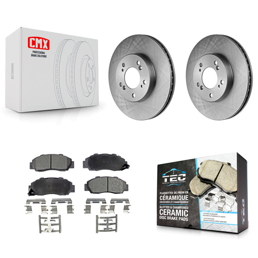 [Avant] Kit de Disque et plaquette (céramique) de frein pour Honda CR-V Acura Integra Prelude Odyssey Legend TL RL Isuzu Oasis K8T-100250