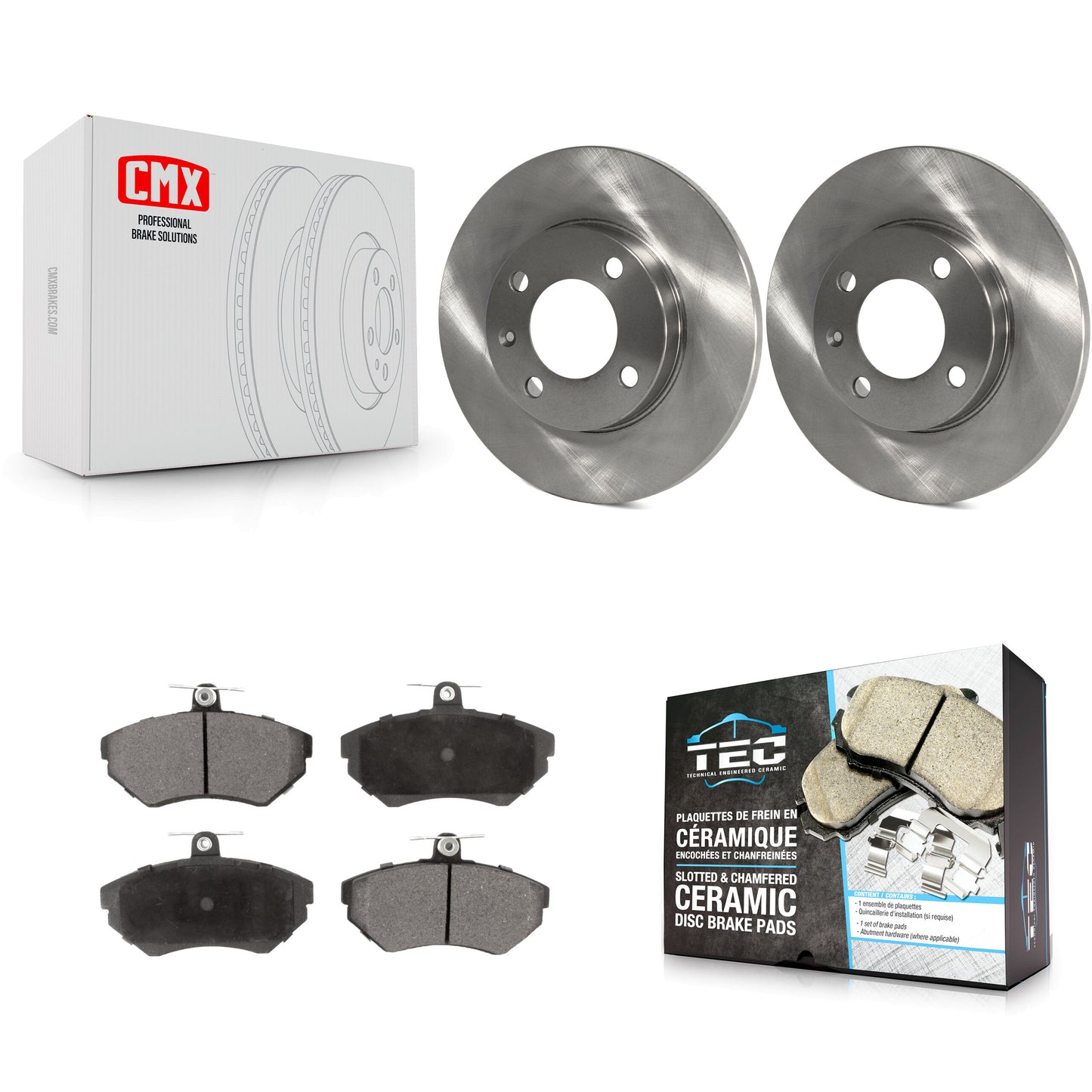 [Avant] Kit de Disque et plaquette (céramique) de frein pour 1996 Volkswagen Golf 1.9L K8T-100252
