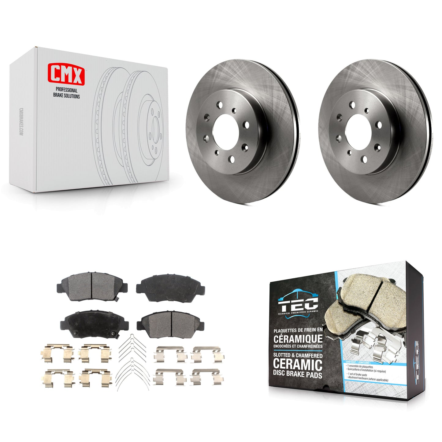 [Avant] Kit de Disque et plaquette (céramique) de frein pour Honda Civic Fit del Sol K8T-100263