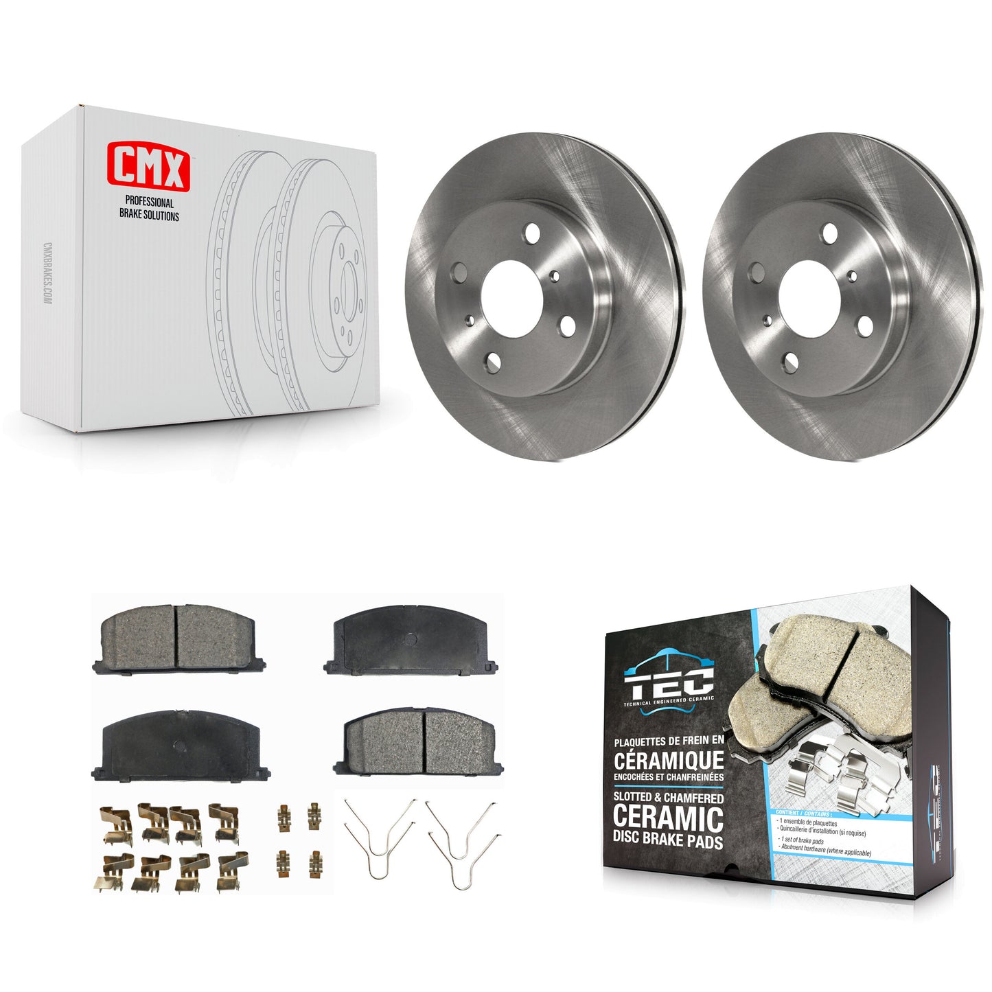 [Avant] Kit de Disque et plaquette (céramique) de frein pour Toyota Tercel Paseo K8T-100275