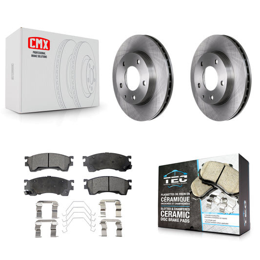 [Avant] Kit de Disque et plaquette (céramique) de frein pour Mazda 626 Ford Probe MX-6 K8T-100280