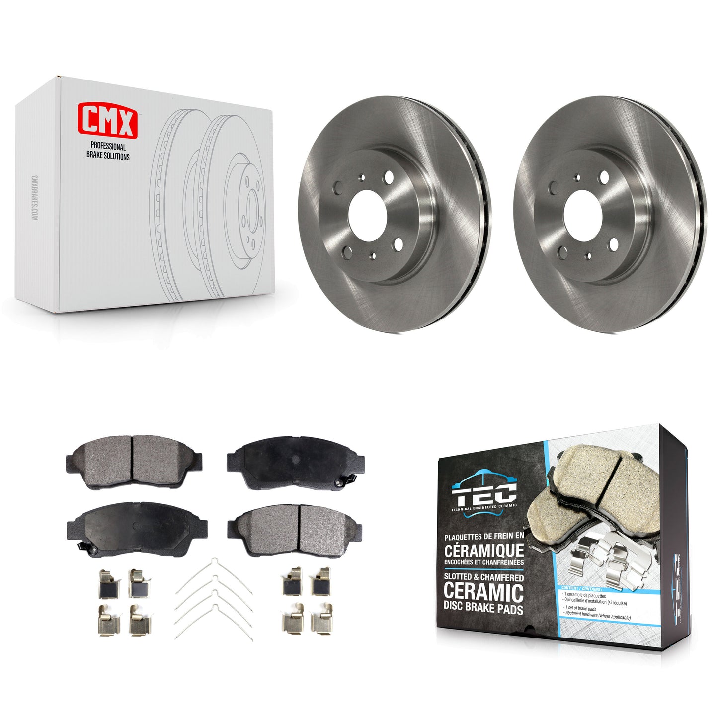[Avant] Kit de Disque et plaquette (céramique) de frein pour 1993-1997 Toyota Corolla Geo Prizm K8T-100283