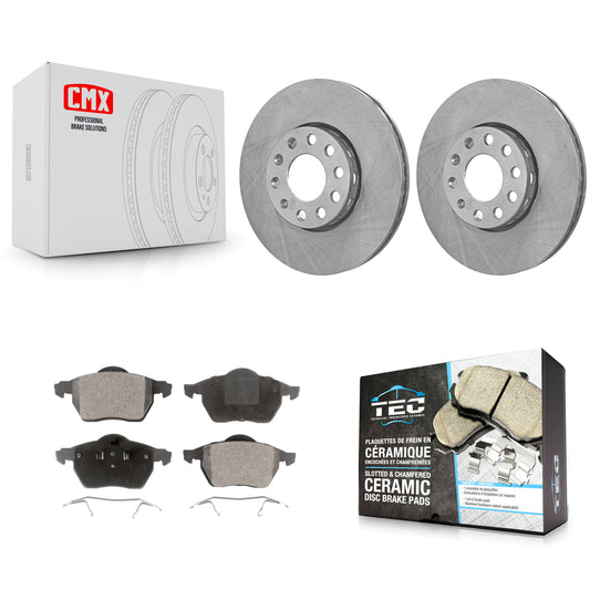 [Avant] Kit de Disque et plaquette (céramique) de frein pour Volkswagen Passat Audi A4 Quattro A6 K8T-100288