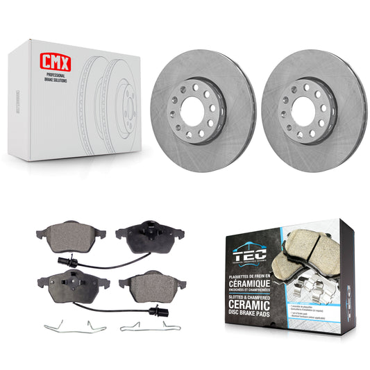 [Avant] Kit de Disque et plaquette (céramique) de frein pour Volkswagen Passat Audi A4 Quattro A6 K8T-100289