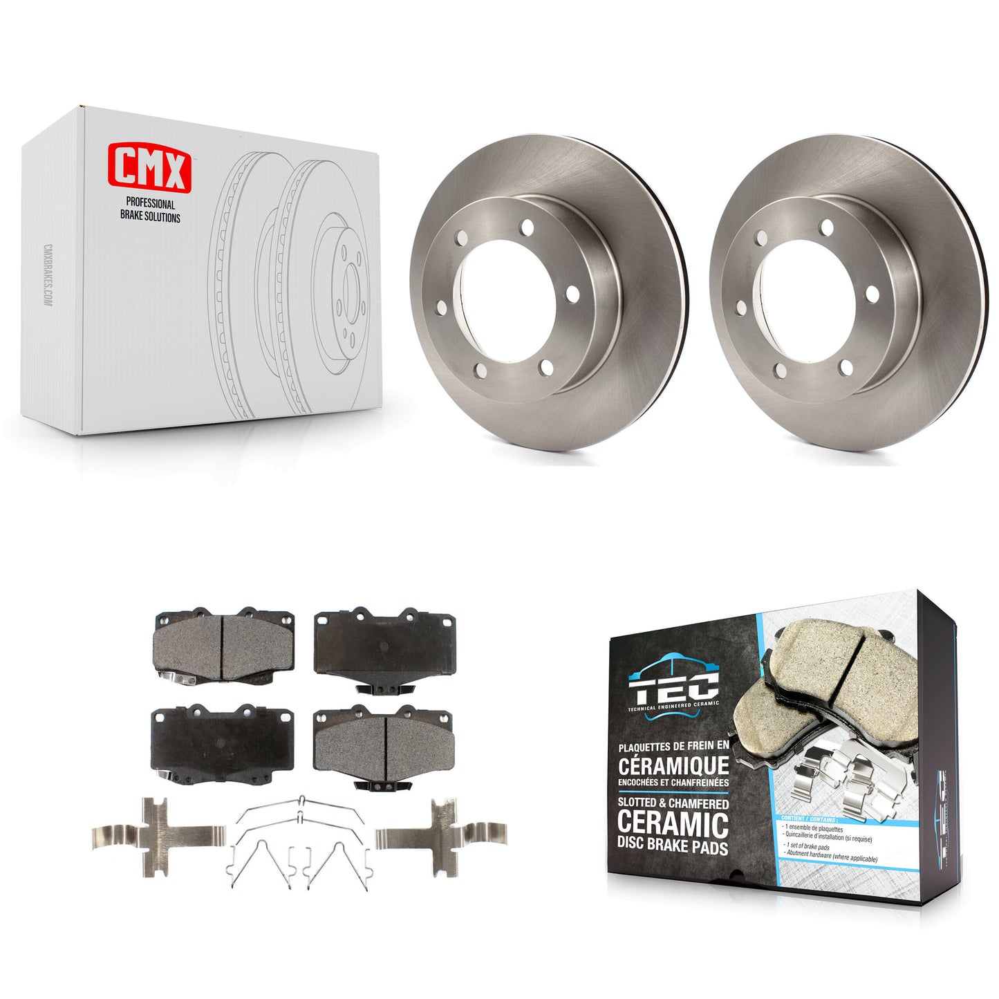 [Avant] Kit de Disque et plaquette (céramique) de frein pour Toyota 4Runner Tacoma K8T-100298