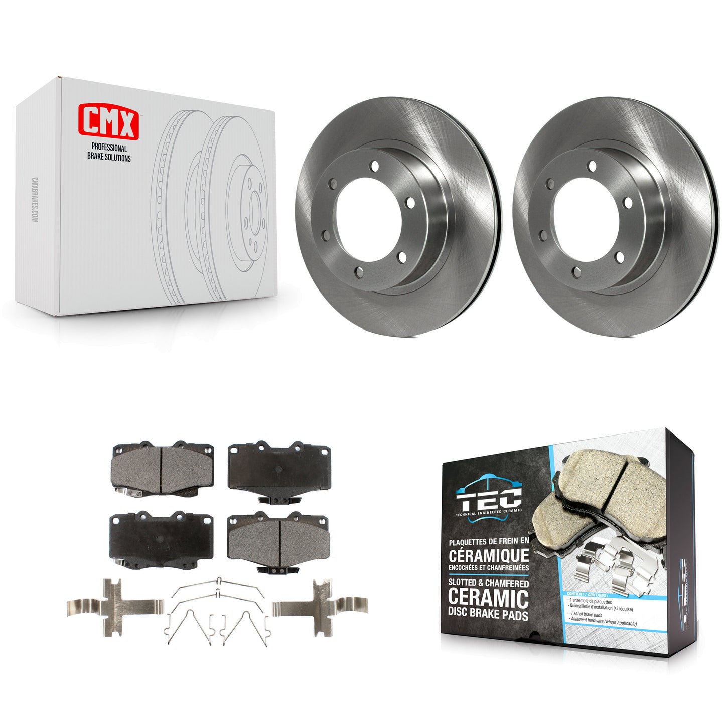 [Avant] Kit de Disque et plaquette (céramique) de frein pour Toyota 4Runner Tacoma K8T-100303