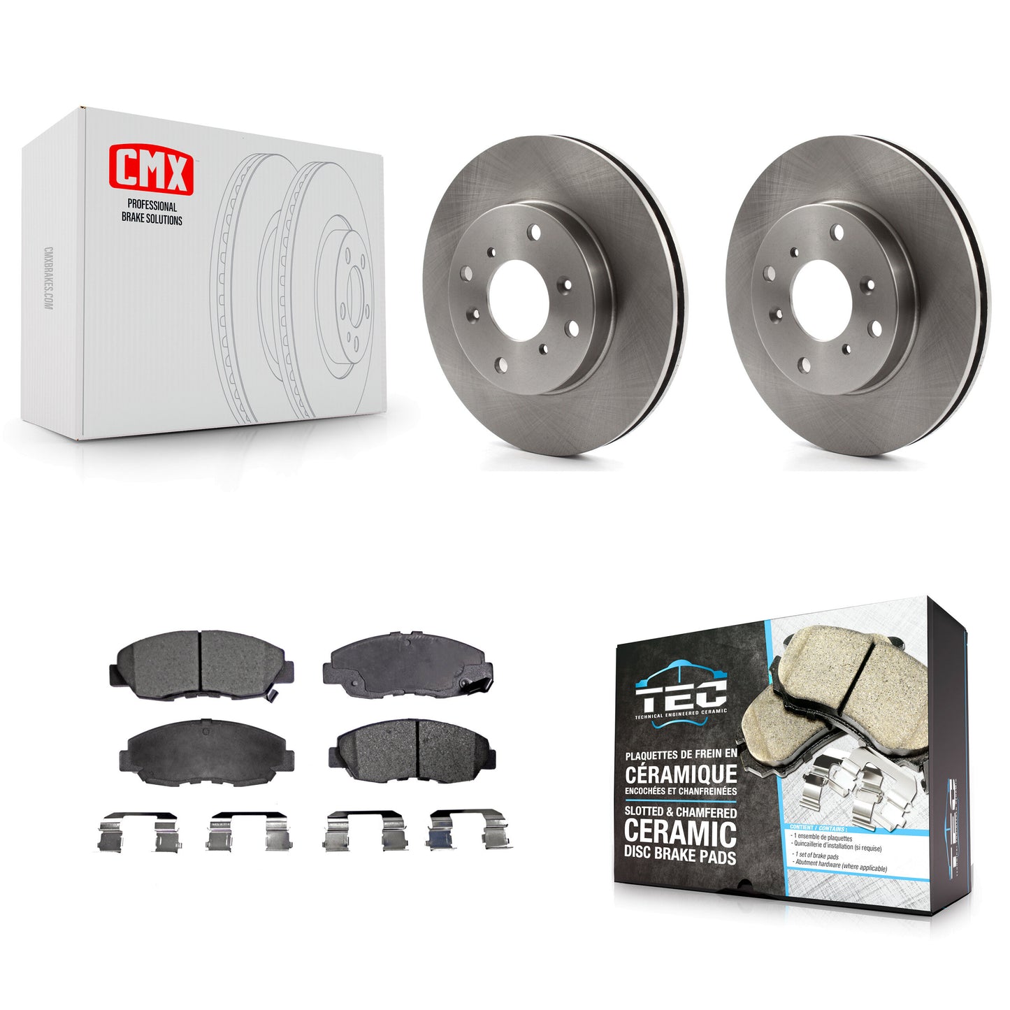 [Avant] Kit de Disque et plaquette (céramique) de frein pour 1998-2002 Honda Accord Sedan avec 2.3L K8T-100309