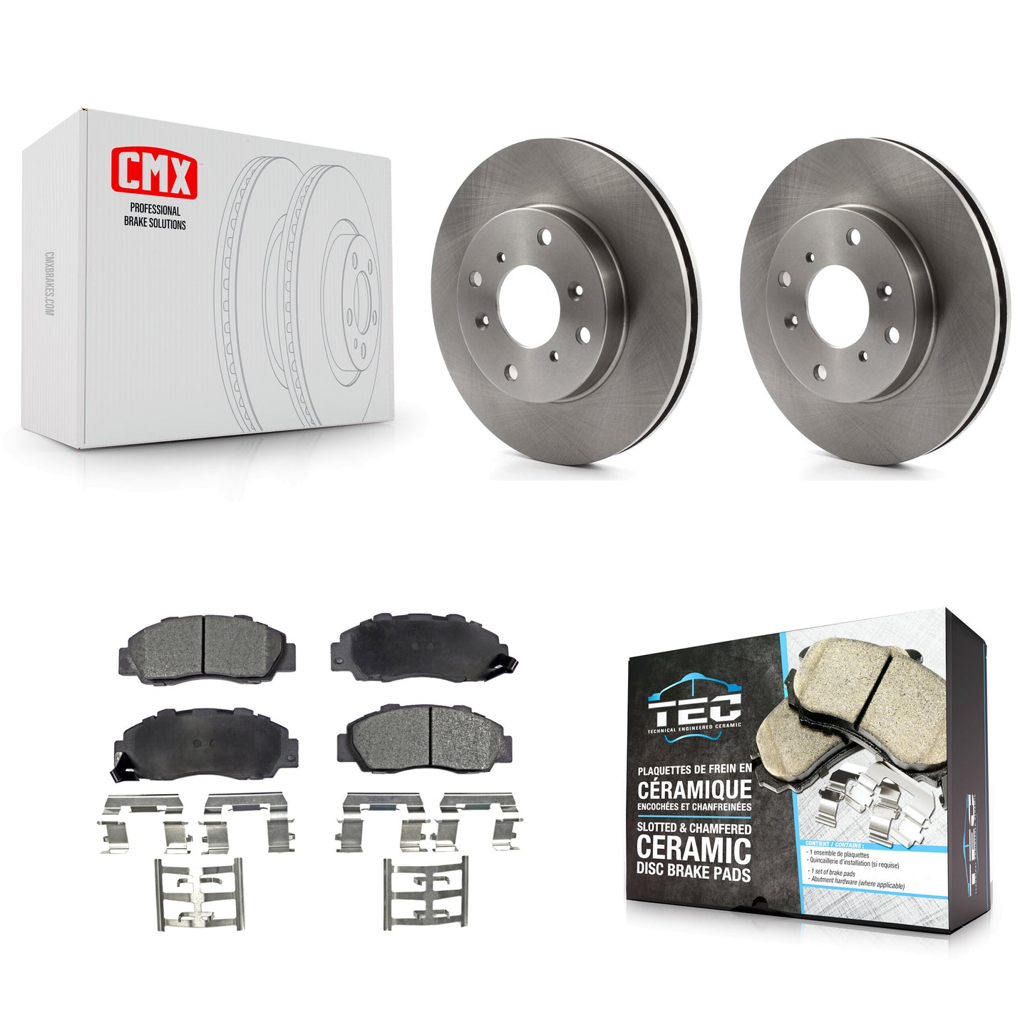 [Avant] Kit de Disque et plaquette (céramique) de frein pour 1993-1994 Honda Prelude VTEC K8T-100310