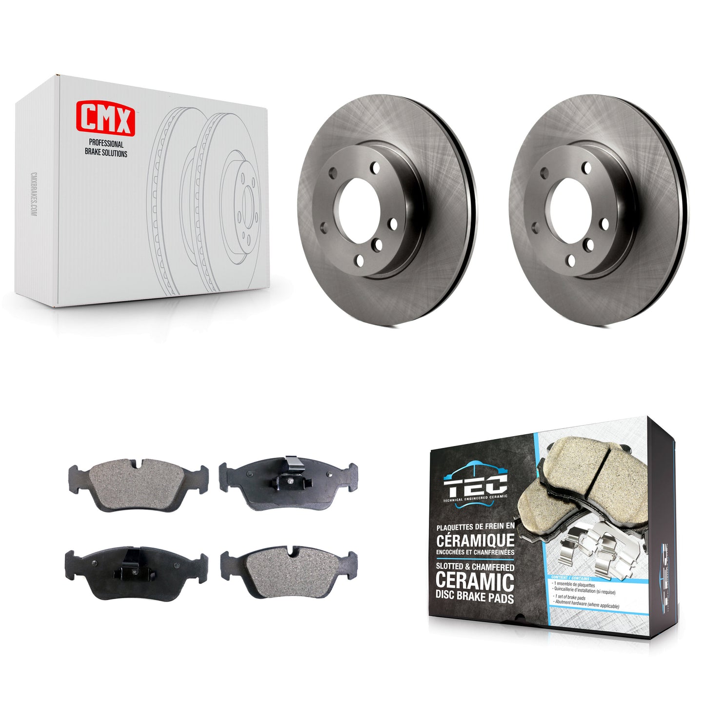 [Avant] Kit de Disque et plaquette (céramique) de frein pour BMW Z3 Z4 323i 323Ci 328i 318i 323is 328is 318is 320i K8T-100321