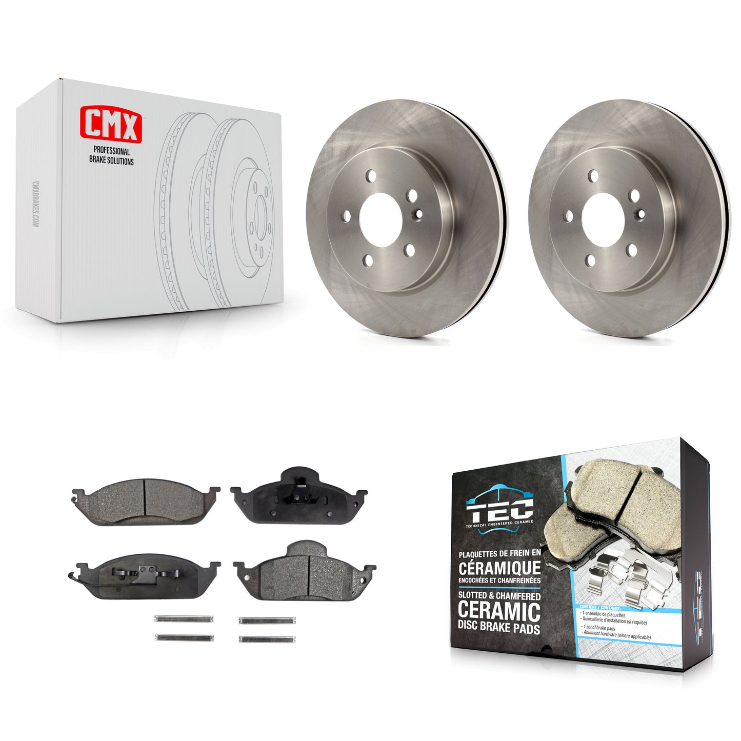 [Avant] Kit de Disque et plaquette (céramique) de frein pour Mercedes-Benz ML320 ML350 ML430 K8T-100322